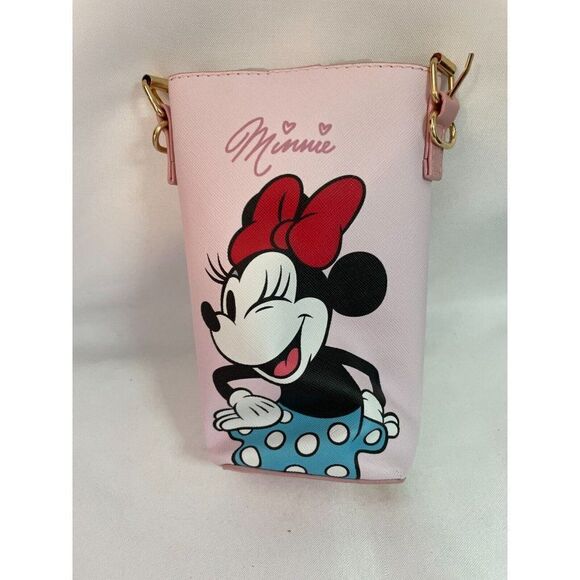 Disney Water Bottle / phone, etc Holder With adjustable Strap NEW Minnie mouse - Picture 2 of 3